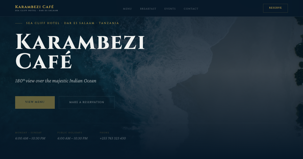 Karambezi Café screenshot